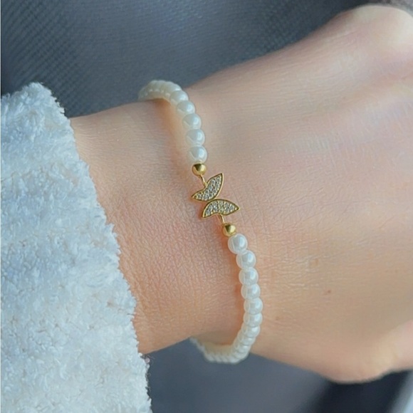 Pearl and 24k Gold Vermeil Bracelet - Picture 9 of 10